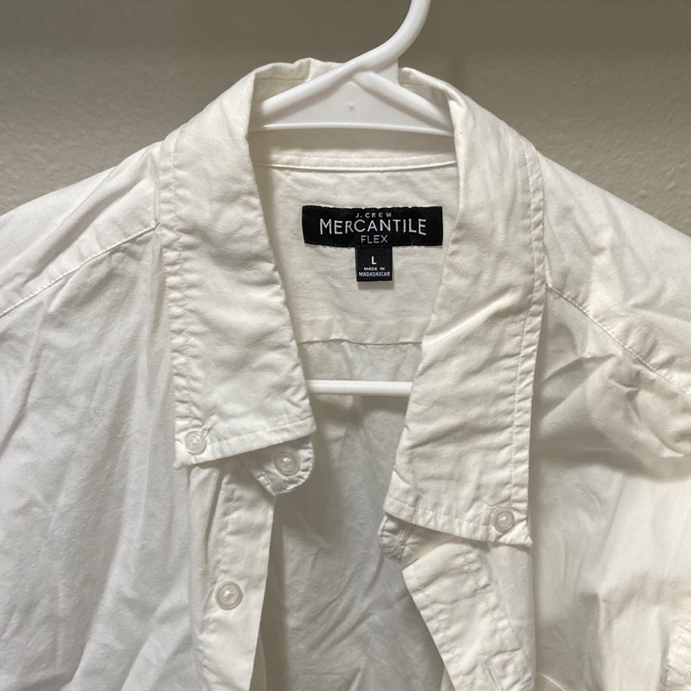 J. Crew Factory Large White Button-Down